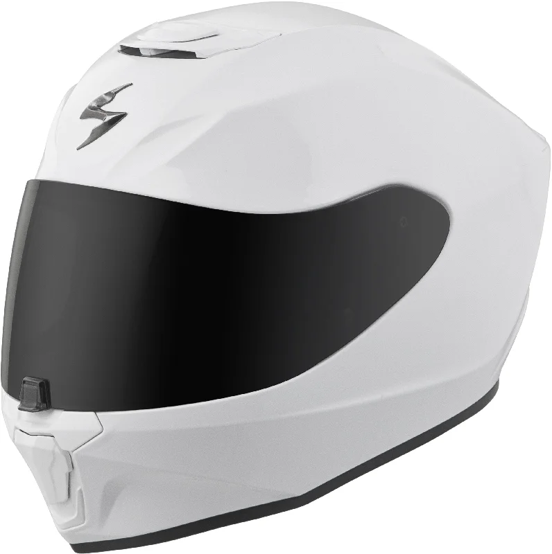 Breathable Comfort Scorpion EXO 75-1122 EXO-R420 Full-Face Helmet Gloss White