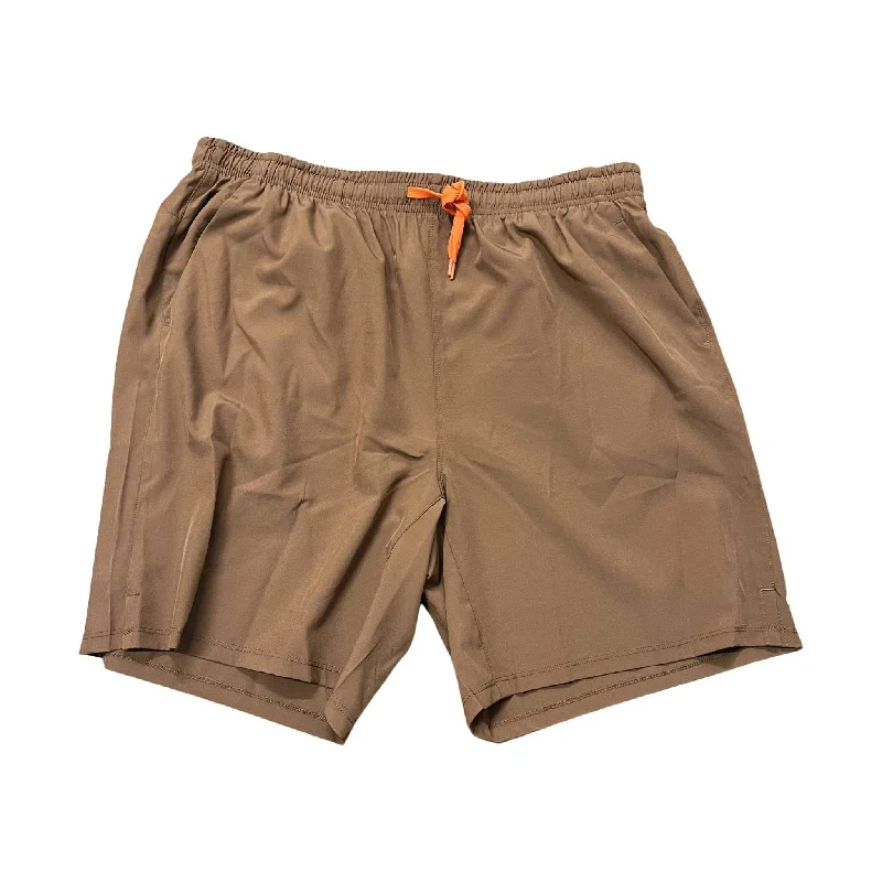 Urban Design Sense World Famous Men's Vicente Short - Dark Khaki/Orange FINAL SALE