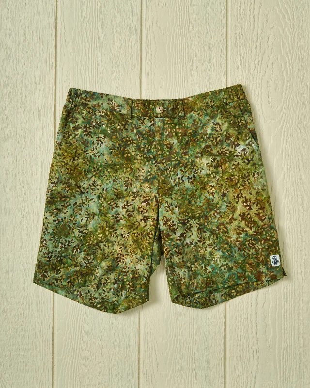 Casual And Casual Batik Short in Moss