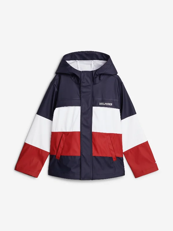Cozy Fit Wear Tommy Hilfiger Kids Colourblock Windbreaker in Multicolour
