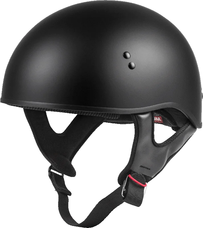 Fresh And Elegant GMax 72-6431L HH-45 Naked Half Helmet Matte Black