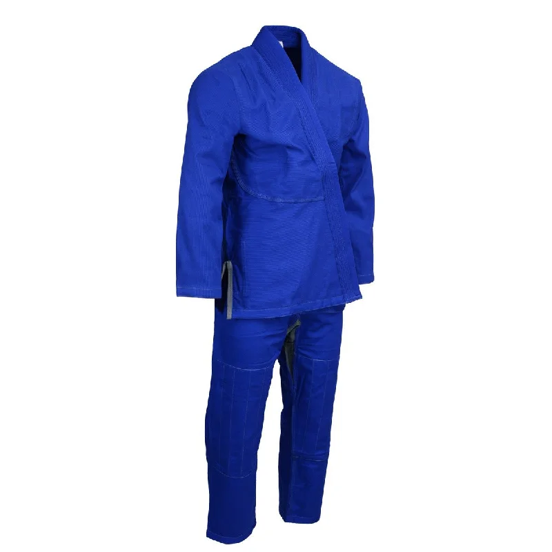Street Fashion X-Fitness XFM6001 Ultra Light Preshrunk BJJ Jiu Jitsu Gi (See Special Sizing Guide)-BLUE