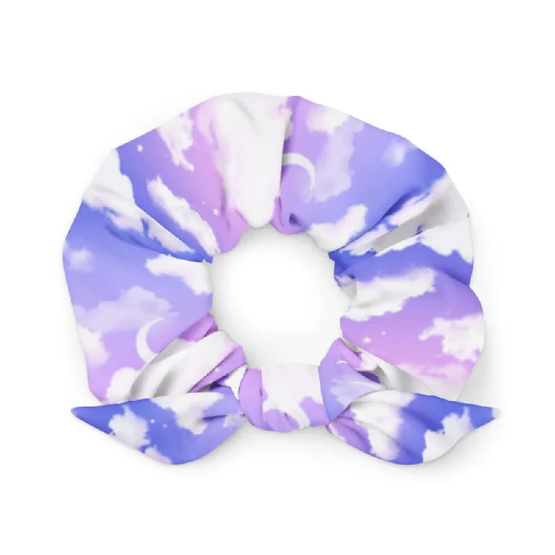 Versatile Outfits Cloudy Sky Scrunchie