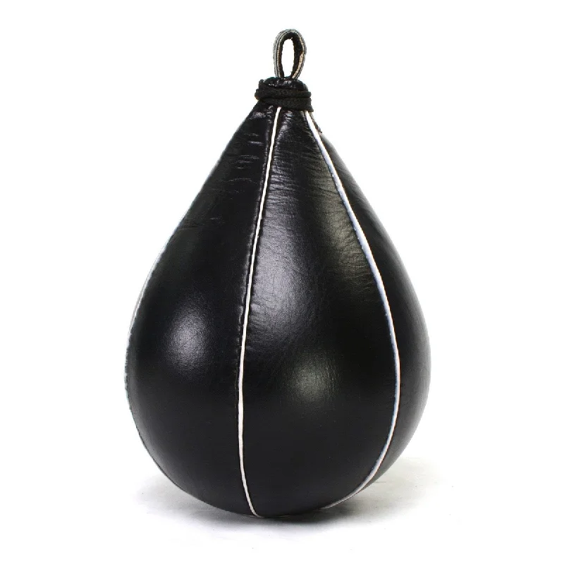 Exquisite Craftsmanship X Fitness XF8003 Speed Ball Boxing Cow Hide Leather MMA Speed Bag Muay Thai Training Speed Bag Punching Dodge Striking Bag Kit with Hanging Swivel for Workout-BLACK Exquisite Craftsmanship X Fitness XF8003 Speed Ball Boxing Cow Hide Leather MMA Speed Bag Muay Thai Training Speed Bag Punching Dodge Striking Bag Kit with Hanging Swivel for Workout-BLACK
