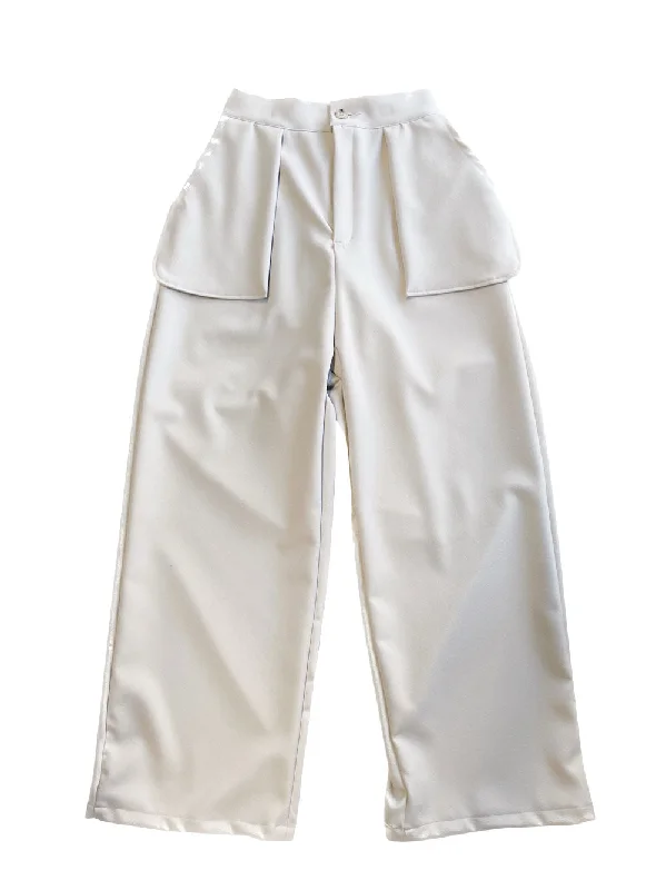 Celebrity Must-have Beige Wide Pants