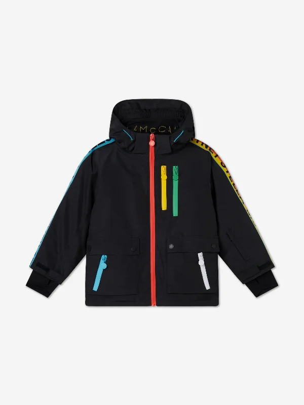 Chic Relaxation Stella McCartney Kids Branded Ski Jacket in Black