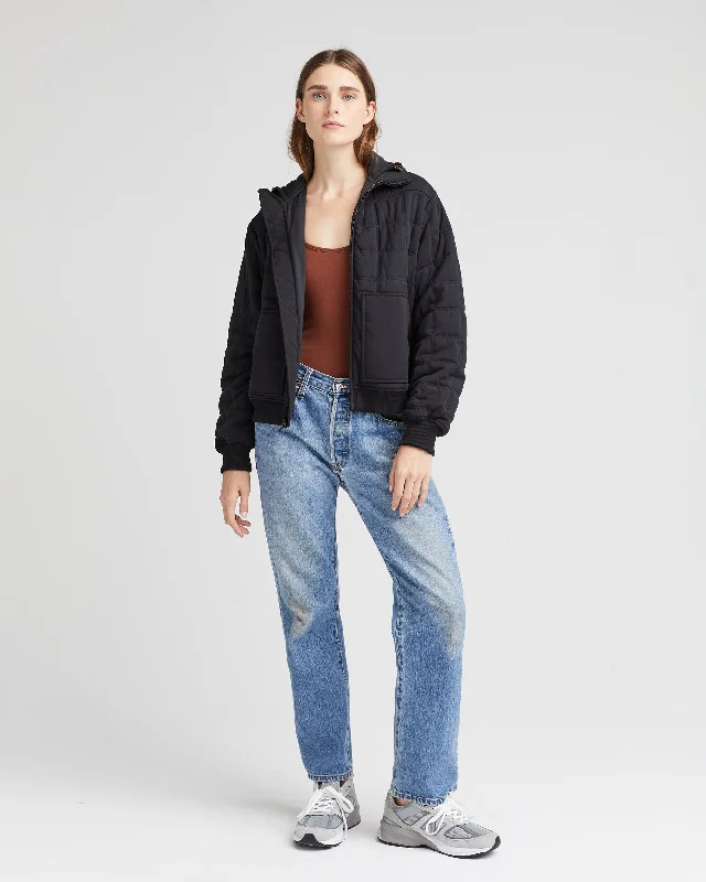 Fashion Wear Women's Quilted Modal Bomber Jacket