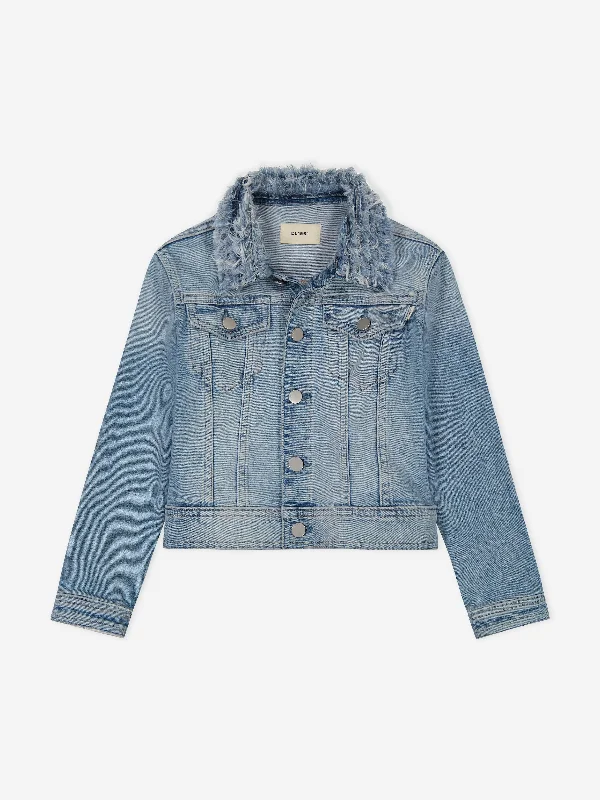 Personalized Clothing DL1961 Girls Manning Denim Jacket in Blue