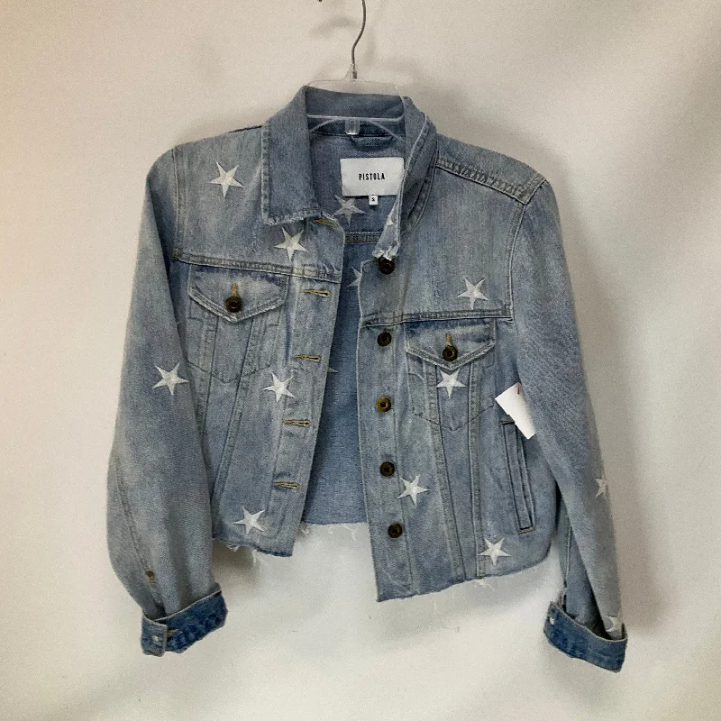 Body Design Jacket Denim By Pistola In Blue Denim, Size: S