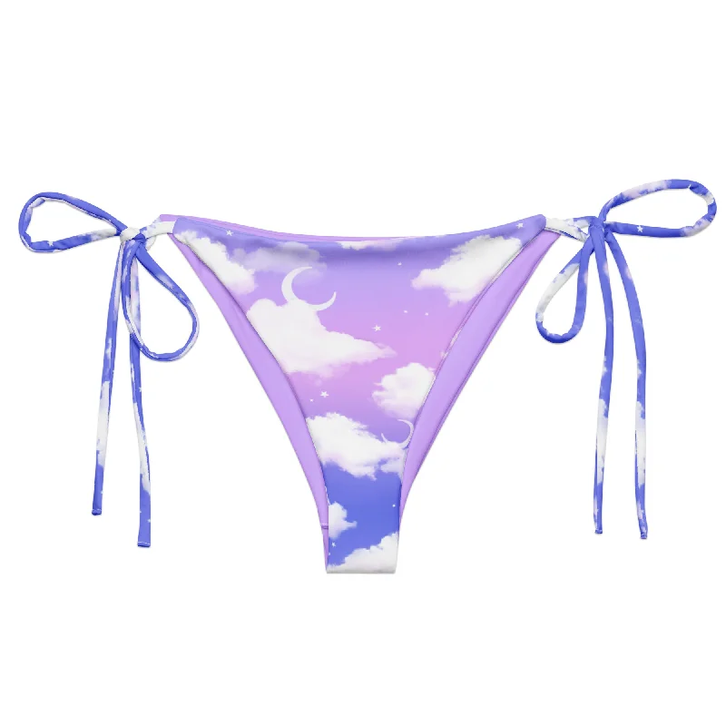 Casual Chic Looks Cloudy Sky String Bikini Bottom
