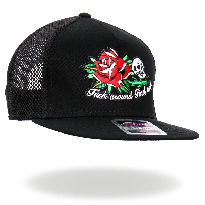Cozy Lounge Wear Hot Leathers GSH2026 Black Fuck Around Find Out Snapback Hat