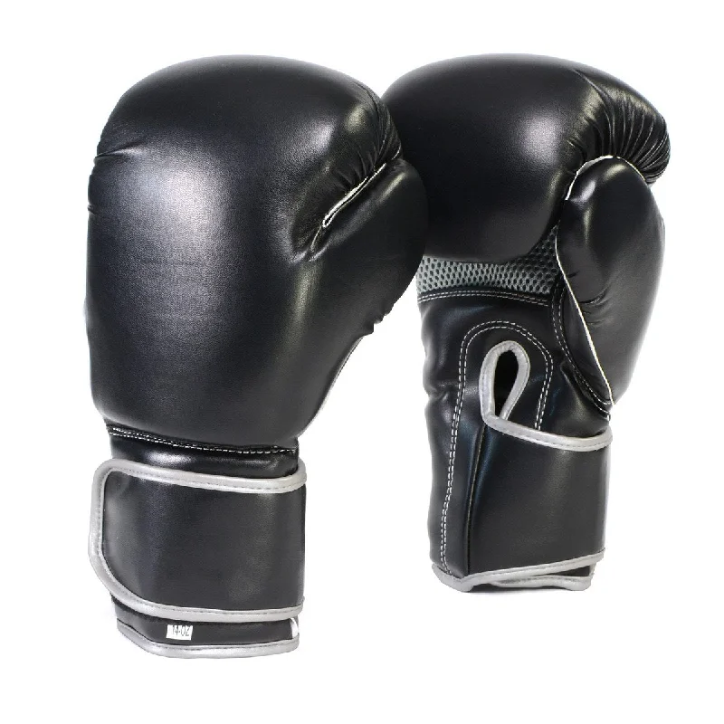 Soft Textures X-Fitness XF2000 Gel Boxing Kickboxing Punching Bag Gloves-BLK/SILVER