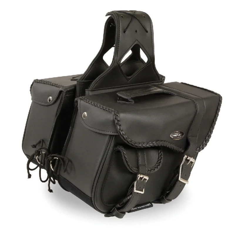 Relaxed Fits Milwaukee Performance SH66501ZB Black Medium Braided Zip Off PVC Throw Over Saddle Bag Relaxed Fits Milwaukee Performance SH66501ZB Black Medium Braided Zip Off PVC Throw Over Saddle Bag
