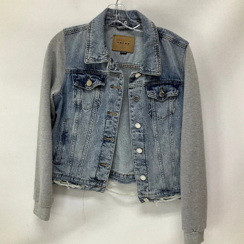 Playful Style Jacket Denim By Blanknyc In Blue Denim, Size: S