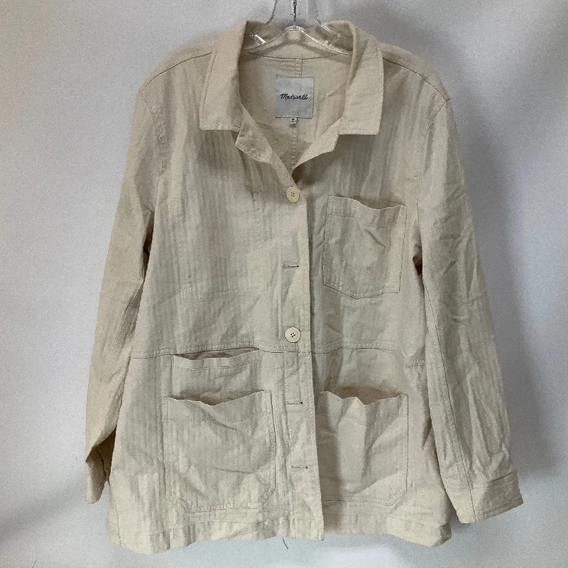 Casual Choice Jacket Utility By Madewell In Tan, Size: Xl