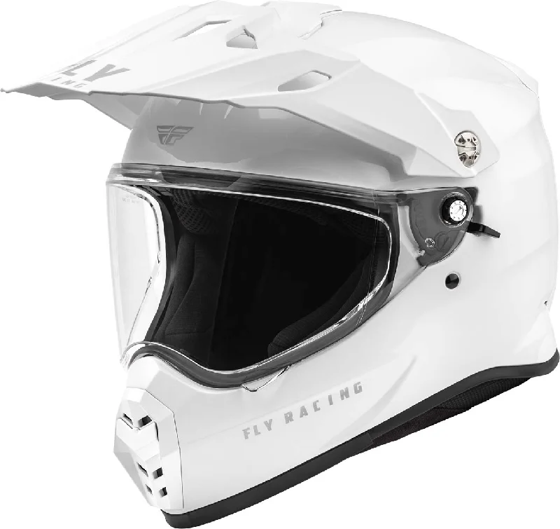 Smart Casuals Fly Racing 73-7022 Trekker Solid Helmet White