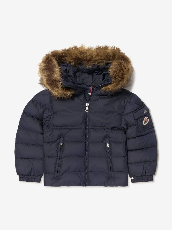 High-end Customization Moncler Enfant Boys Down Padded New Byron Fur Jacket