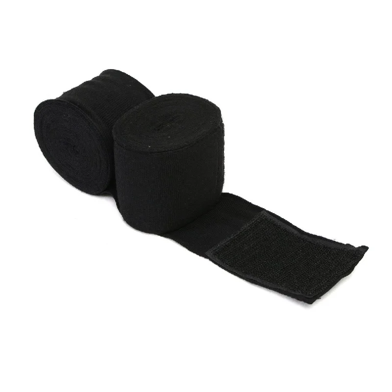 Economic Outlook X-Fitness XF3003 Elastic Professional 180 inch Handwraps-BLACK
