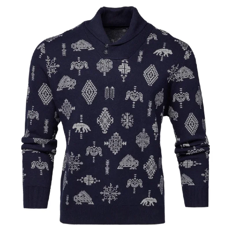 Relaxed Weekend Wear Greyson Norwegian Shawl Golf Sweater 2024