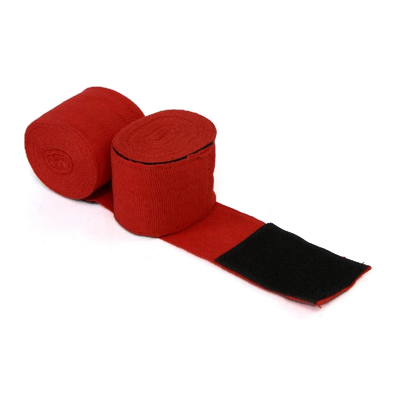 Unique Fashion X-Fitness XF3003 Elastic Professional 180 inch Handwraps-RED