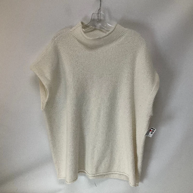 Personalized Wear Vest Sweater By Anthropologie In Cream, Size: Xl