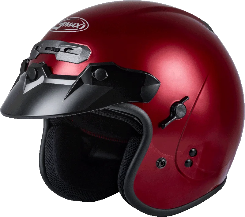 Casual Choice GMax 72-4925 GM-32 Open-Face Helmet Candy Red
