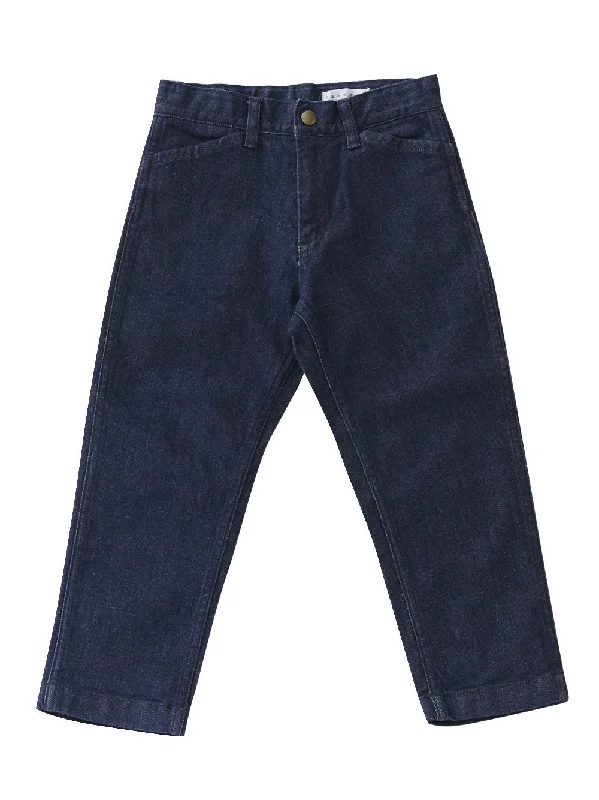 Party Wear Dark Indigo Denim Trousers