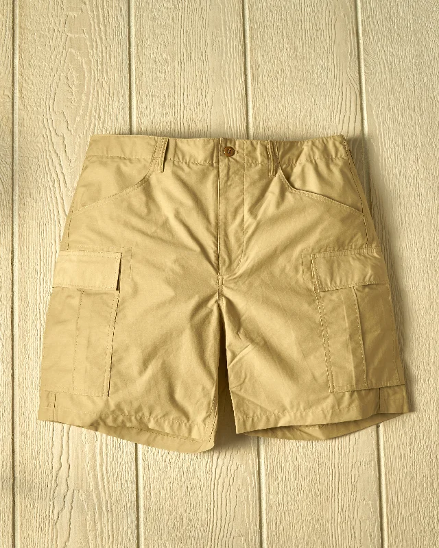 Hooded design Cargo Short in Brushed Poplin