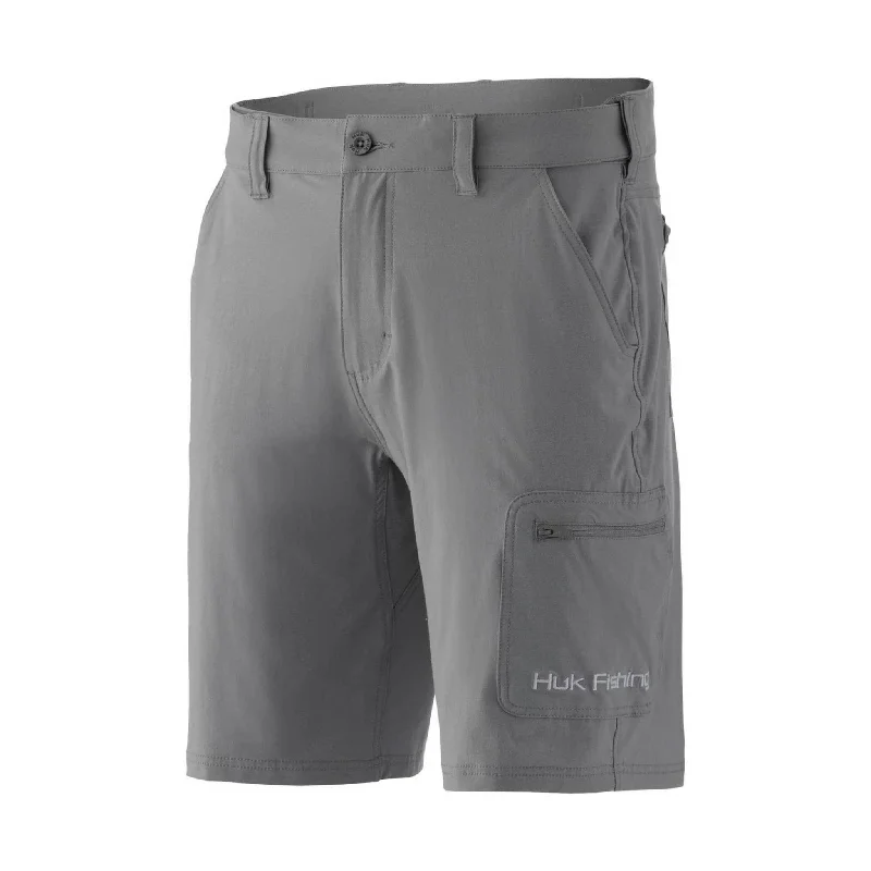 Daily Comfort Huk Men's Next Level 10.5 Inch Short - Overcast Grey
