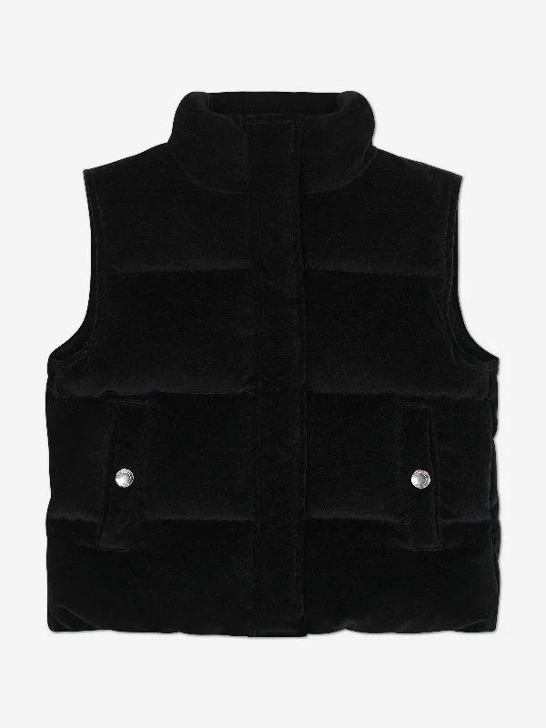 Noble Temperament DL1961 Girls Puffer Gilet in Black