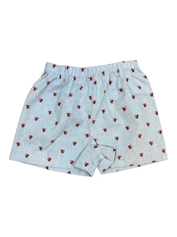 Comfortable And Simple Red Crab Boy Short