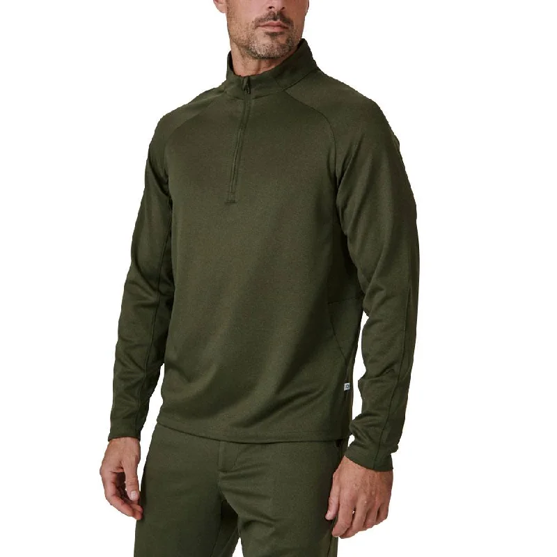 Elegant Dressing 7Diamonds A-Game Quarter Zip Golf Pullover Olive - FW23