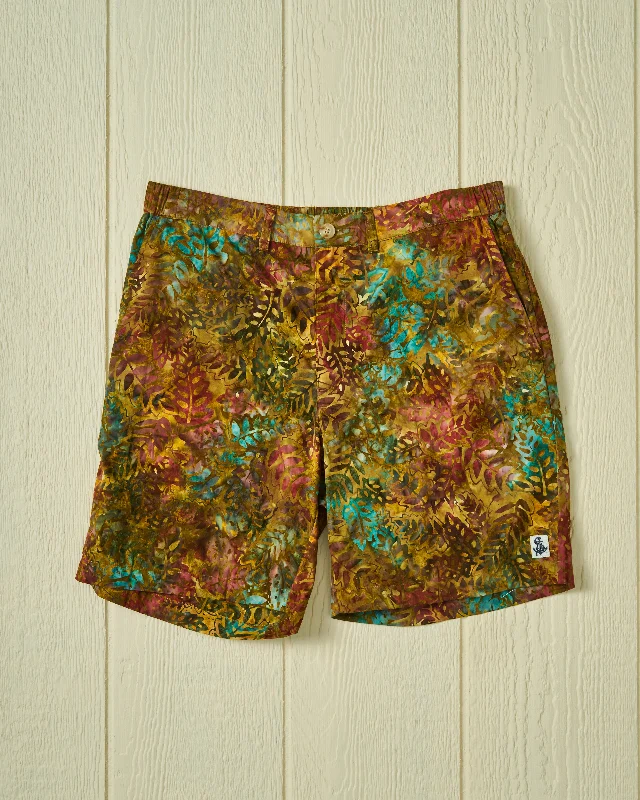 Celebrity Style Batik Short in Leaf