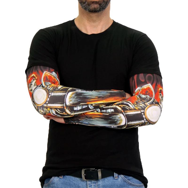 Casual Comfort Hot Leathers ARM1016 Fire Biker Arm Sleeve