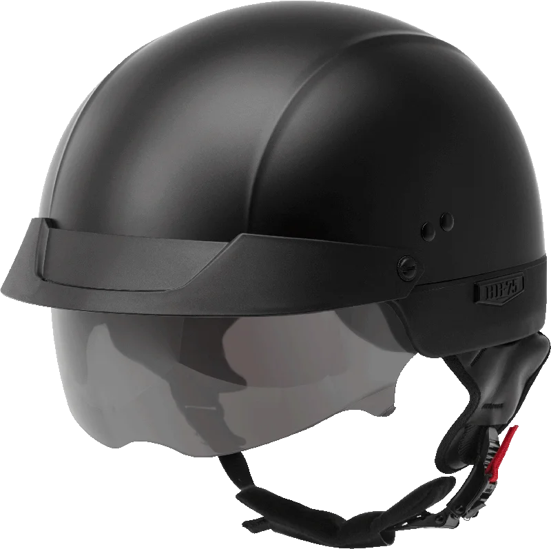 Comfortable Fashion GMax 72-6501 HH-75 Half Helmet Matte Black