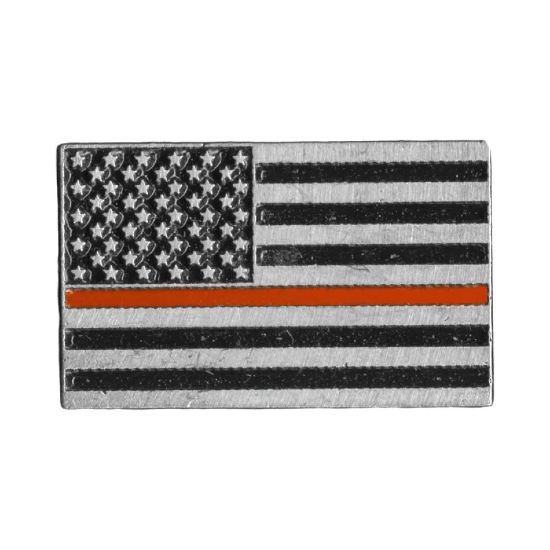 Soft Relaxation Wear Hot Leathers PNA1302 Thin Red Line American Flag Pin