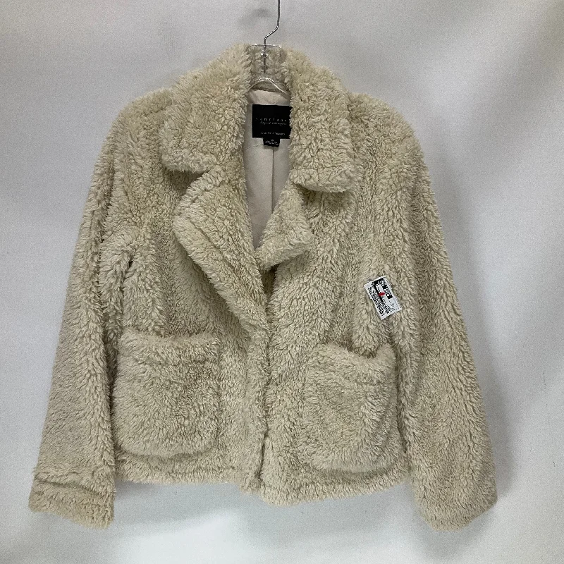 Fresh And Elegant Jacket Faux Fur & Sherpa By Sanctuary In Cream, Size: Xs