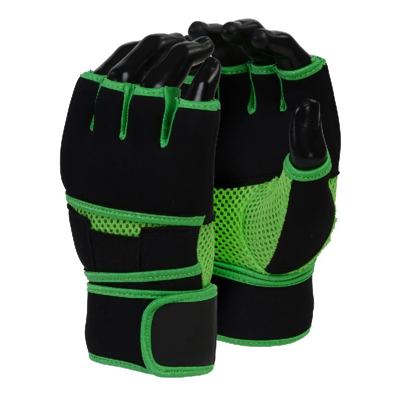 Stylish Comfort X-Fitness XF3000 Gel Boxing MMA Kickboxing Cross Training Handwrap Gloves-BLK/GREEN Stylish Comfort X-Fitness XF3000 Gel Boxing MMA Kickboxing Cross Training Handwrap Gloves-BLK/GREEN