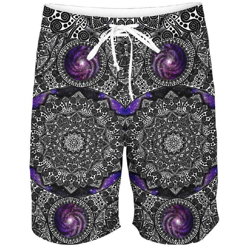 Cozy Fit Wear Galaxy Mandala Boardshorts