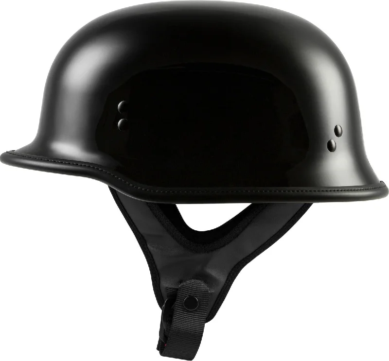 Trendy Traveler Highway 21 9MM Gloss Black German Beanie Helmet