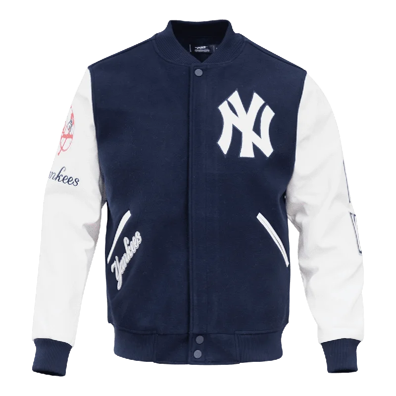 Comfortable Jackets MLB NEW YORK YANKEES CLASSIC WOOL MEN'S VARSITY JACKET (MIDNIGHT NAVY)