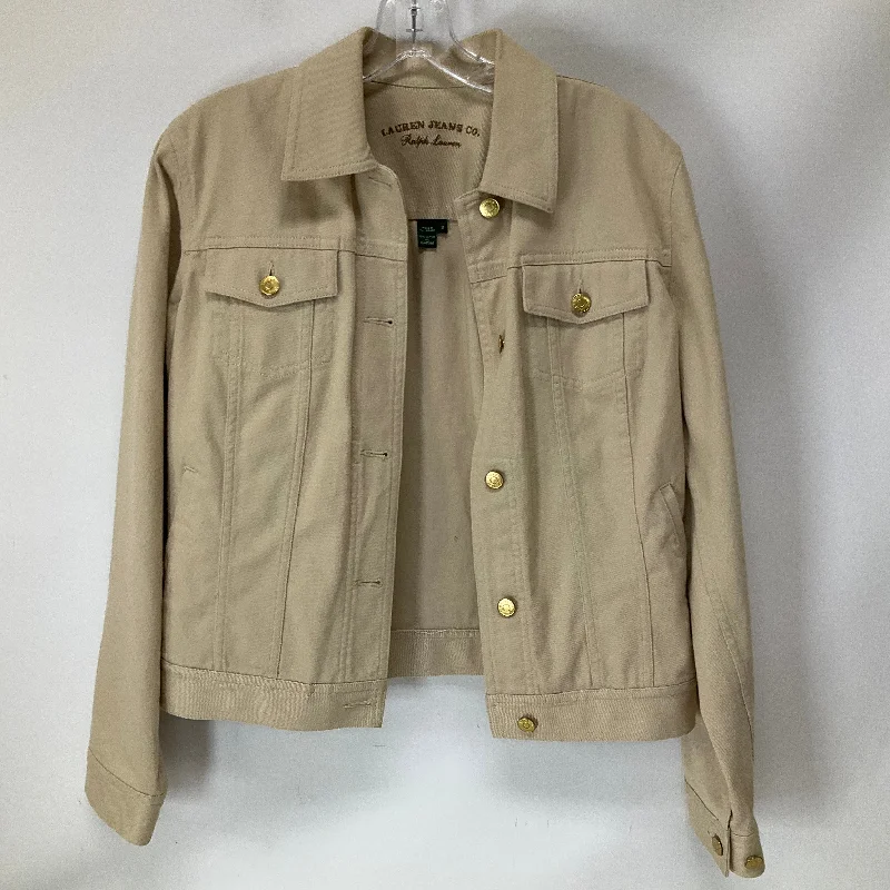 Fashion Elements Jacket Denim By Polo Ralph Lauren In Tan, Size: M