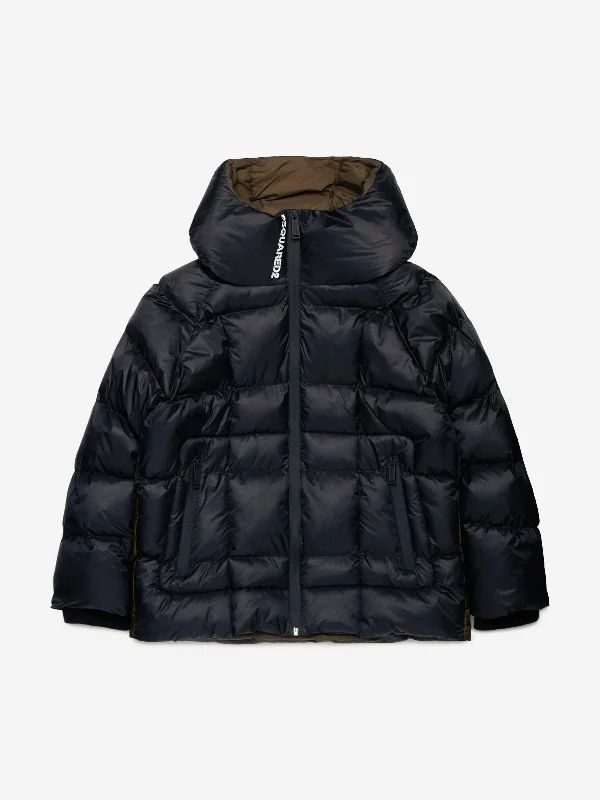 Comfortable And Simple Dsquared2 Kids Puffer Jacket in Black