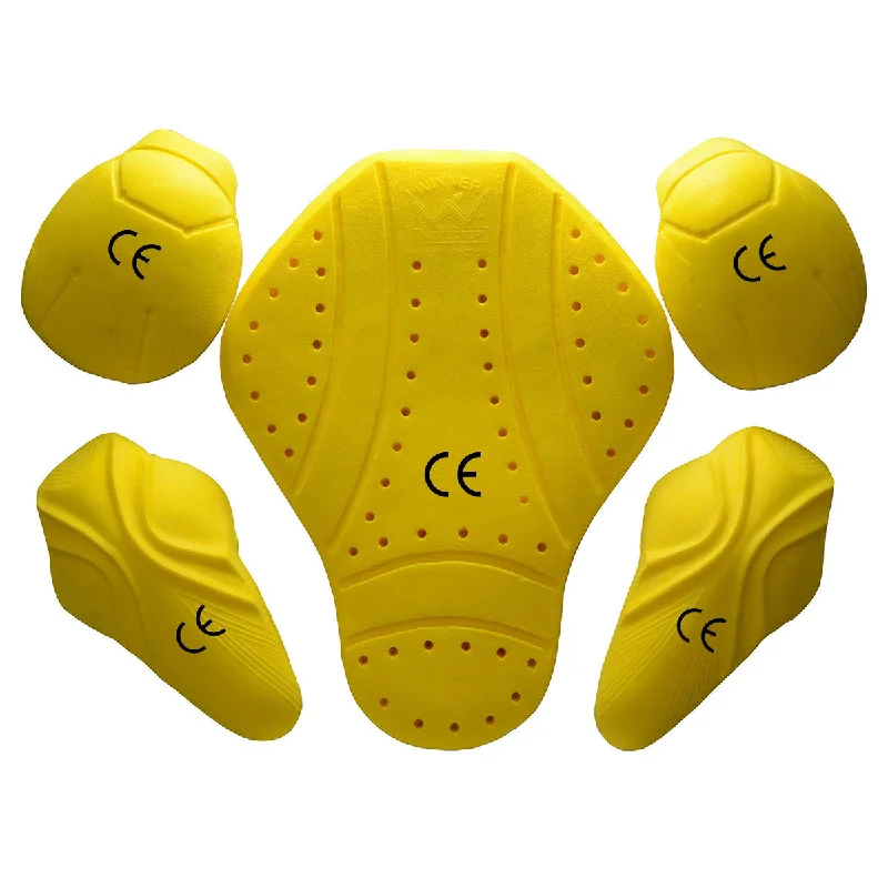 Easy Comfort Style Milwaukee Leather MP7908 5-PC CE-Approved Motorcycle Armor for Shoulder, Elbow and Back| Armor for Motorcycle Jackets