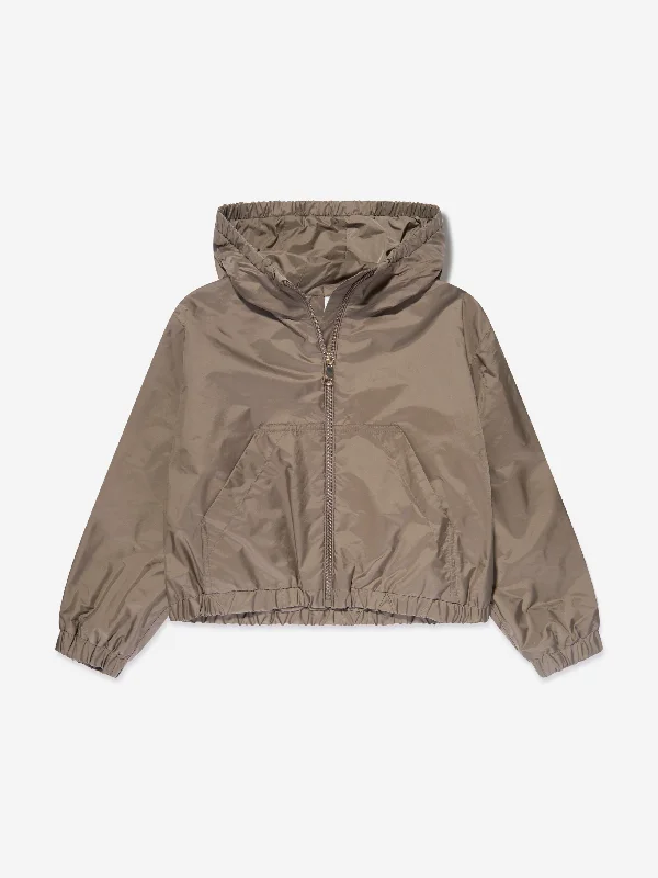 Integrated Design Moncler Enfant Girls Prague Jacket in Brown