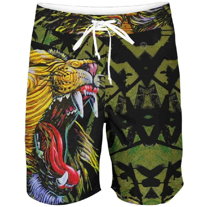 Easygoing Fashion African Lion Boardshorts