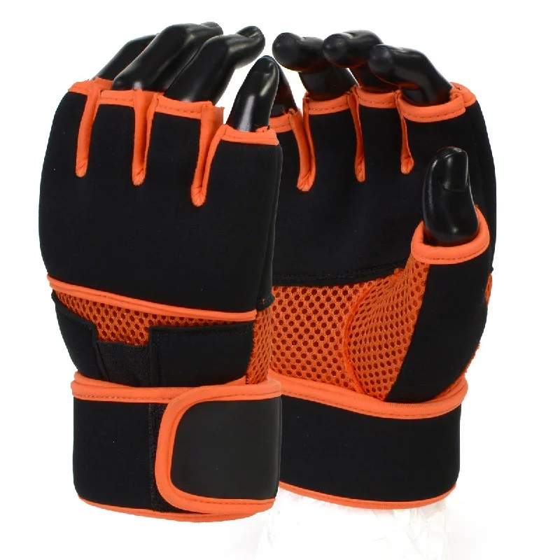 Simple Elegance X-Fitness XF3000 Gel Boxing MMA Kickboxing Cross Training Handwrap Gloves-BLK/ORANGE Simple Elegance X-Fitness XF3000 Gel Boxing MMA Kickboxing Cross Training Handwrap Gloves-BLK/ORANGE