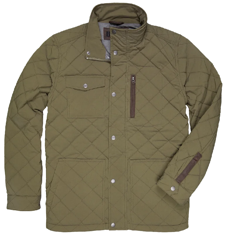 Fashion Classic 'Dakota Grizzly' Men's Thad Quilted Jacket - Beechnut