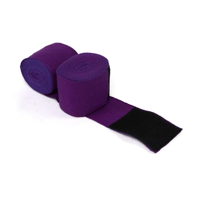 Fresh Wear X-Fitness XF3003 Elastic Professional 180 inch Handwraps-PURPLE