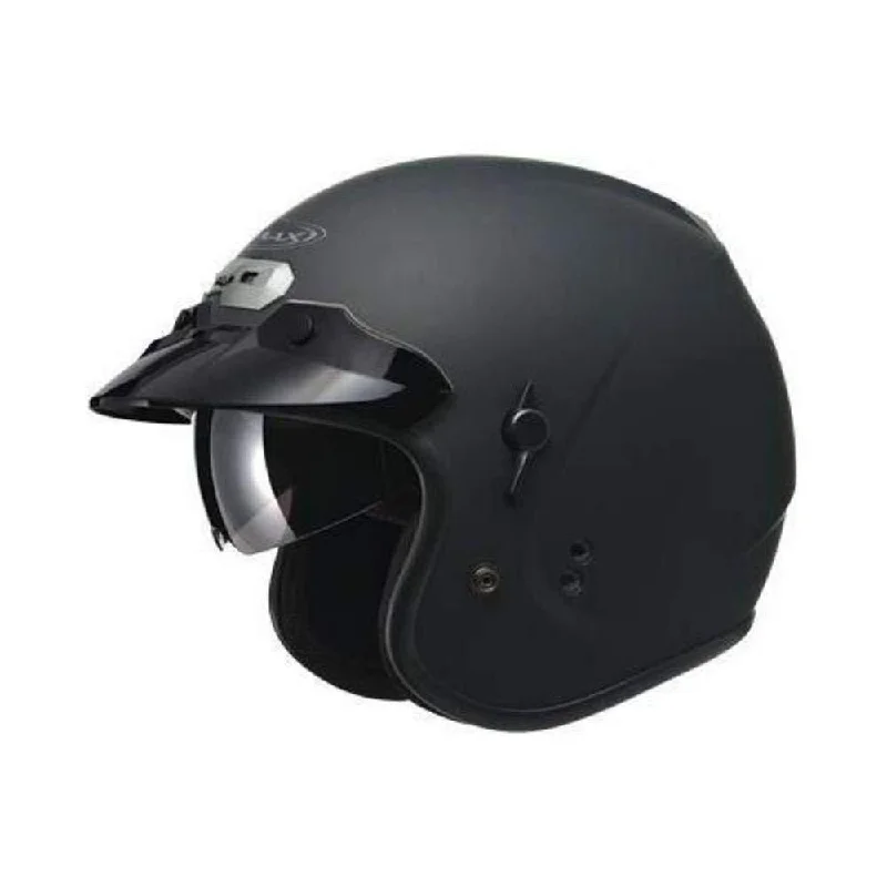 Elegant Style GMax GM32 Matte Black Open Face Helmet